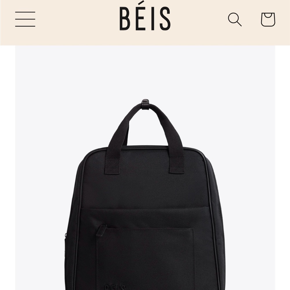 NEW Beis Expandable Backpack (Black)